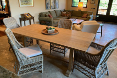 Botanic Dining Table ~Rooms & Gardens Wicker Chairs