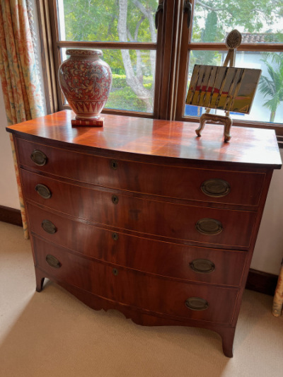 Four Drawer Bow Front Chest