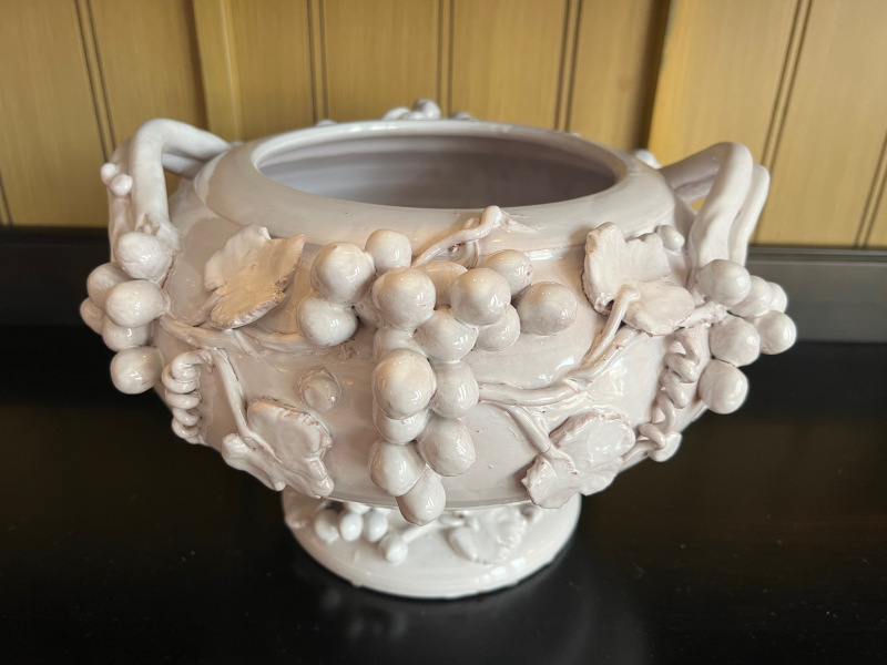 White Italian Ceramic Pot