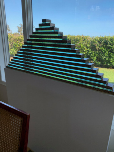 Glass Pyramid Sculpture by George Guyer