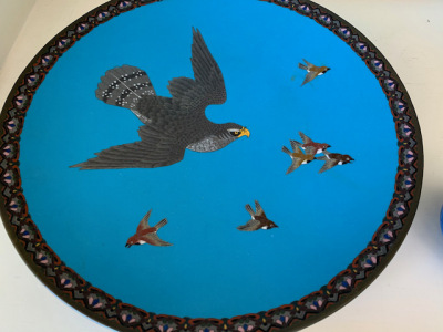 Cloisonne "Falcon" Plate