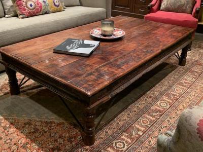 Ethnic wood coffee table
