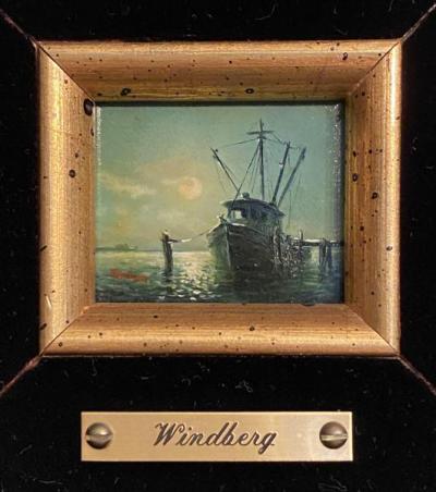 Original miniature painting by Dalhart Windberg