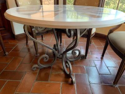Marble Inlaid Dining table